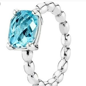 Pandora blue topaz Cool Breeze ring